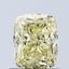 1.01 Ct. Fancy Intense Yellow Cushion Lab Grown Diamond