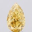 2.26 Ct. Fancy Vivid Yellow Pear Lab Grown Diamond