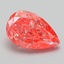 4.21 Ct. Fancy Vivid Pink Pear Lab Grown Diamond