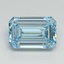 1.53 Ct. Fancy Vivid Blue Emerald Lab Grown Diamond