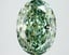 3.00 Ct. Fancy Vivid Green Oval Lab Grown Diamond