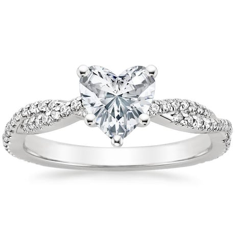 18K White Gold Petite Luxe Twisted Vine Bridal Set (1/2 ct. tw.)