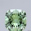 4.00 Ct. Fancy Vivid Green Cushion Lab Grown Diamond