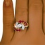 The Karika Ring, smallzoomed in top view on a hand