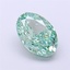 2.09 Ct. Fancy Vivid Green Oval Lab Grown Diamond