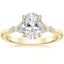 18K Yellow Gold Nadia Diamond Ring, smalltop view