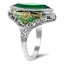 The Taya Ring, smalltop view on a hand