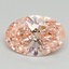 2.18 Ct. Fancy Vivid Pink Oval Lab Grown Diamond
