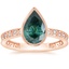 14K Rose Gold Sinclair Art Deco Diamond Ring (1/6 ct. tw.), smalltop view