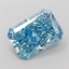 4.30 Ct. Fancy Vivid  Blue Radiant Lab Grown Diamond