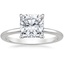 Platinum Audrey Perfect Fit 1.4mm Solitaire Ring, smalltop view