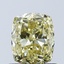 1.05 Ct. Fancy Intense Yellow Cushion Lab Grown Diamond