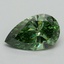 1.02 Ct. Fancy Vivid Green Pear Lab Grown Diamond