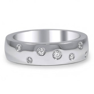 Custom Flush-Set Diamond Band