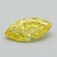 0.94 Ct. Fancy Vivid Yellow Marquise Lab Grown Diamond