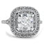Custom Luxe Double Halo Ring