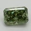 3.00 Ct. Fancy Vivid Green Radiant Lab Grown Diamond