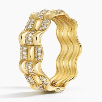 Honey Checkered Lab Diamond Ring (1/2 ct. tw.)