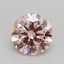 1.52 Ct. Fancy Light Pink Round Lab Grown Diamond