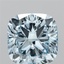 2.79 Ct. Fancy Vivid  Blue Cushion Lab Grown Diamond