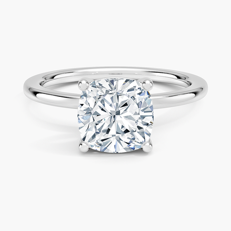 18K White Gold Perfect Fit 1.4mm Solitaire Ring