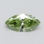 1.04 Ct. Fancy Vivid Green Marquise Lab Grown Diamond