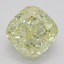 2.55 Ct. Fancy Light Yellow Cushion Diamond