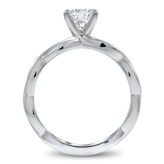 Custom Open Twist Diamond Ring
