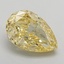 2.59 Ct. Fancy Intense Yellow Pear Lab Grown Diamond