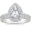 18K White Gold Estelle Diamond Ring (3/4 ct. tw.) with Sonora Diamond Ring (1/8 ct. tw.)