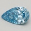 1.03 Ct. Fancy Vivid Blue Pear Lab Grown Diamond