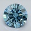 4.01 Ct. Fancy Vivid Blue Round Lab Grown Diamond