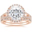 14KR Moissanite Fortuna Diamond Bridal Set (2/3 ct. tw.), smalltop view