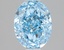 2.00 Ct. Fancy Vivid Blue Oval Lab Grown Diamond