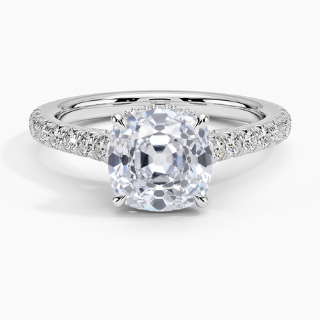 French Pavé Diamond Ring Setting
