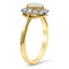 The Carvela Ring, smalltop view on a hand