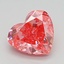 0.45 Ct. Fancy Vivid  Pink Heart Lab Grown Diamond