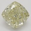 2.20 Ct. Fancy Brownish Greenish Yellow Cushion Diamond