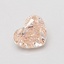 0.55 Ct. Fancy Brownish Pink Heart Lab Grown Diamond