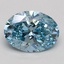2.05 Ct. Fancy Vivid Blue Oval Lab Grown Diamond