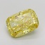 3.74 Ct. Fancy Intense Yellow Cushion Lab Grown Diamond