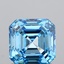 1.00 Ct. Fancy Vivid Blue Asscher Lab Grown Diamond