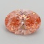 1.84 Ct. Fancy Vivid Pink Oval Lab Grown Diamond