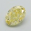 1.00 Ct. Fancy Intense Yellow Oval Lab Grown Diamond