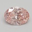 2.15 Ct. Fancy Intense Pink Oval Lab Grown Diamond