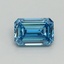 1.04 Ct. Fancy Vivid Blue Emerald Lab Grown Diamond