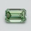 1.01 Ct. Fancy Vivid Pacific Green Emerald Lab Grown Diamond