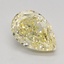 1.35 Ct. Fancy Intense Yellow Pear Lab Grown Diamond