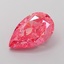 3.36 Ct. Fancy Vivid  Pink Pear Lab Grown Diamond