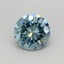 0.41 Ct. Fancy Vivid Greenish Blue Round Lab Grown Diamond